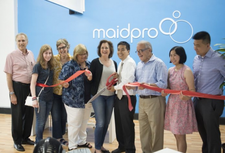 MaidPro owner, Quang Tran, celebrates grand opening